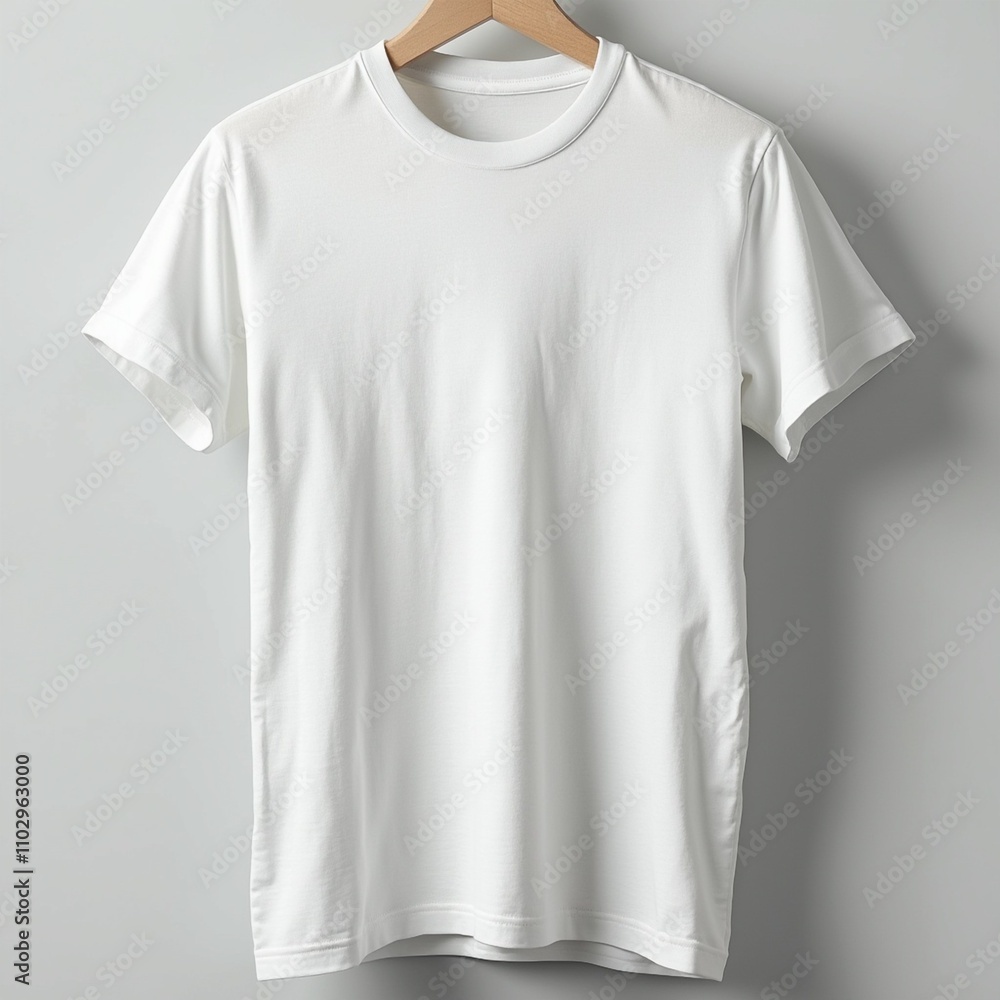 White cotton blank T-shirt White cotton blank T-shirt