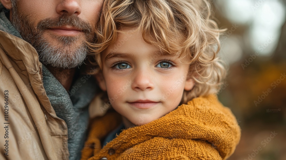 handsome caucasian little boy with dad, fathers day, happy childhood, love handsome caucasian little boy with dad, fathers day, happy childhood, love