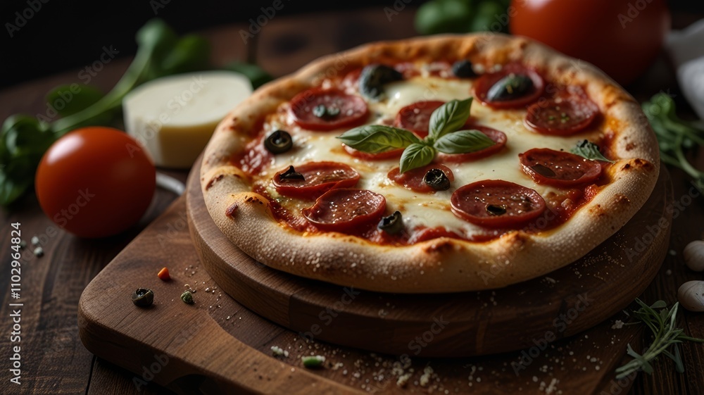 pizza with tomatoes and cheese pizza with tomatoes and cheese