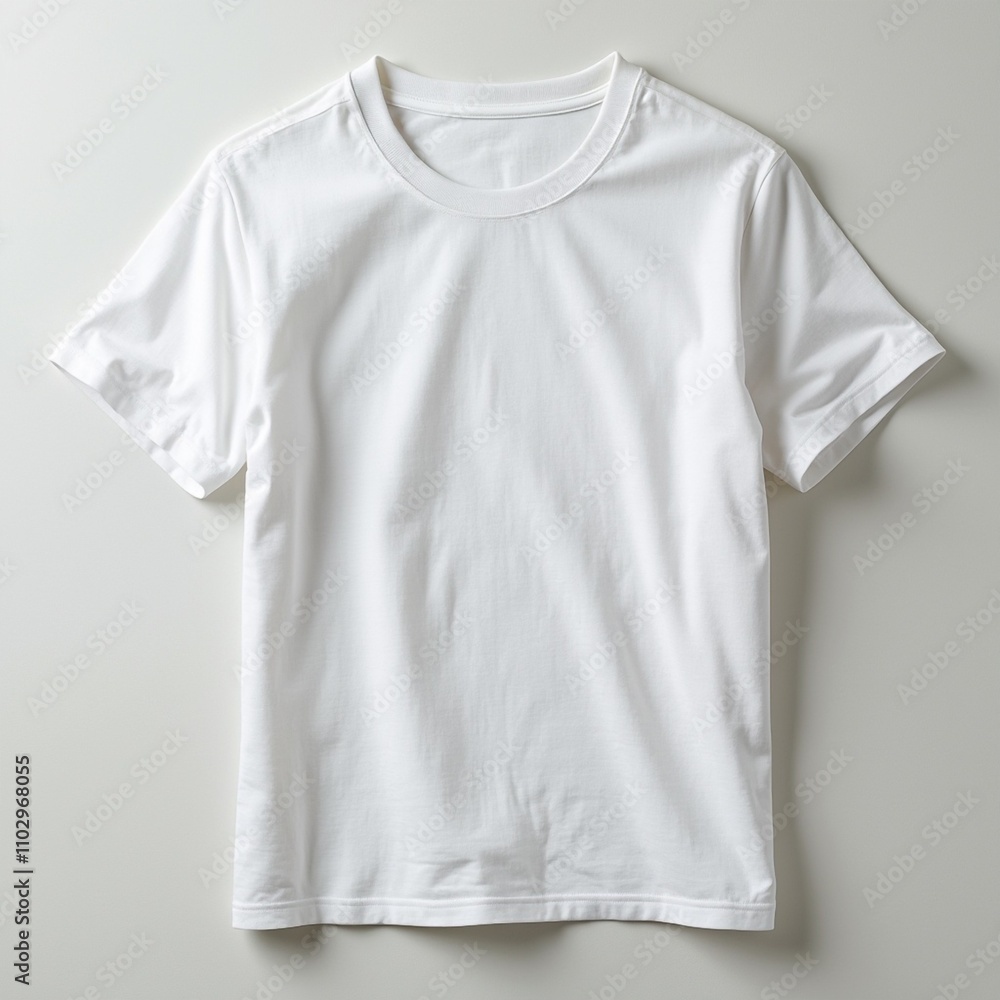 White cotton blank T-shirt White cotton blank T-shirt