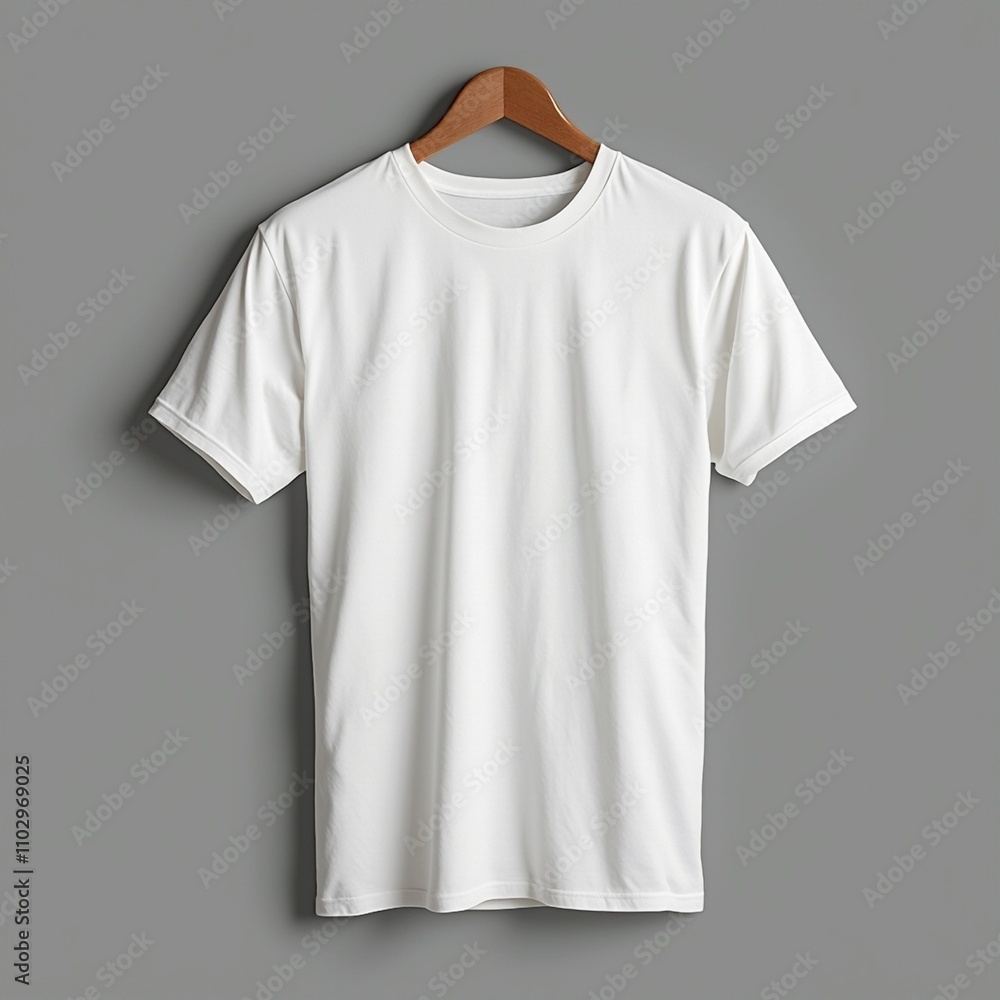 White cotton blank T-shirt White cotton blank T-shirt