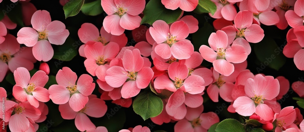 Vibrant pink Sakura flowers in full bloom creating a picturesque garden landscape during the enchanting spring season Vibrant pink Sakura flowers in full bloom creating a picturesque garden landscape during the enchanting spring season