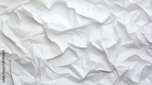 Wallpaper Mural Crumpled texture of white paper creating an abstract background for design and artistic projects Torontodigital.ca