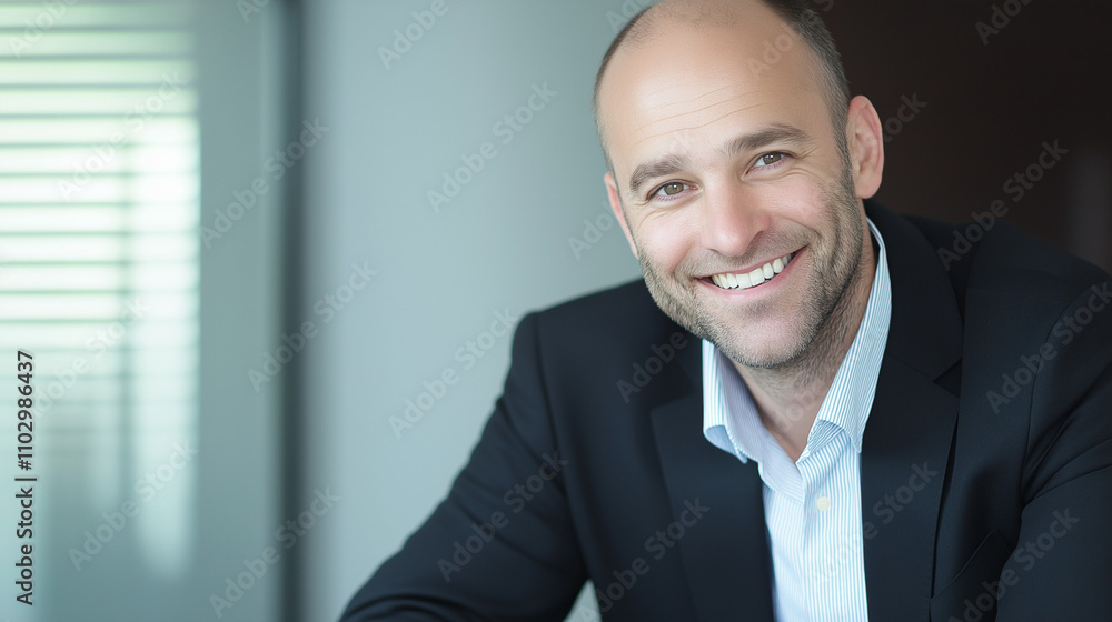 Confident and Successful: A professional portrait of a confident businessman, radiating success, with a genuine smile and a look of determination. Confident and Successful: A professional portrait of a confident businessman, radiating success, with a genuine smile and a look of determination.