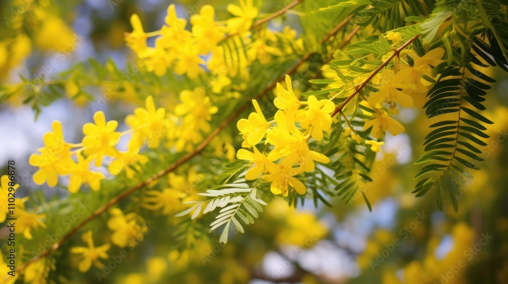 Acacia nilotica flowering branch highlighting its culinary uses and medicinal benefits for various health conditions Acacia nilotica flowering branch highlighting its culinary uses and medicinal benefits for various health conditions