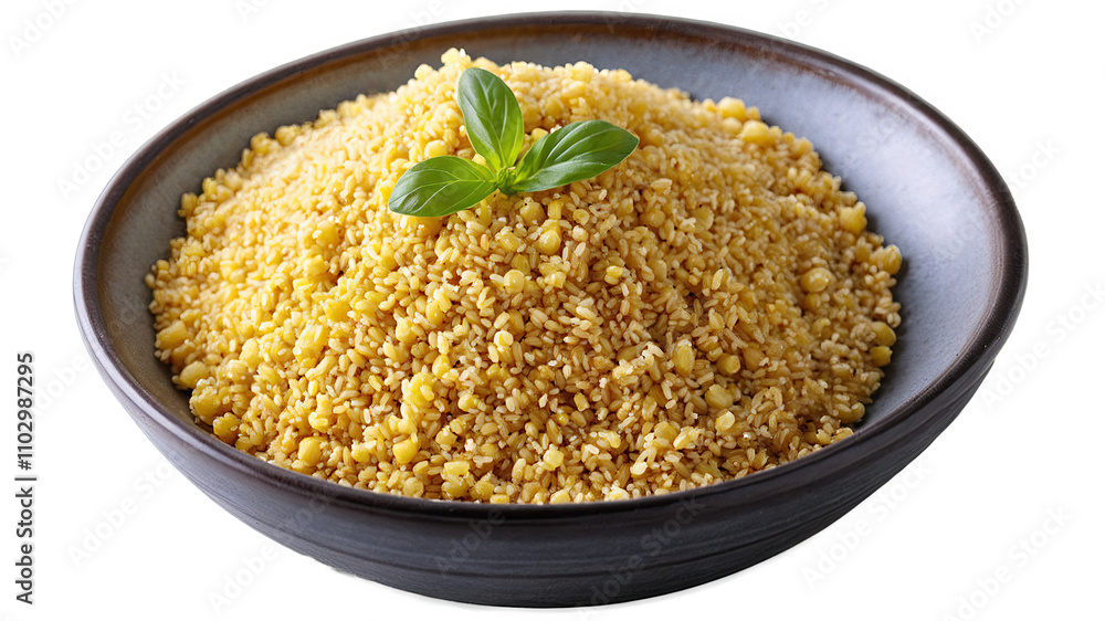 Couscous in Bowl with Herb Garnish
Couscous in Bowl with Herb Garnish