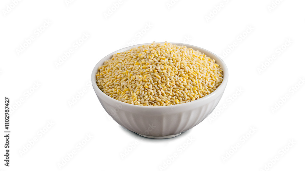 Bowl of Millet Grains Isolated on White
Bowl of Millet Grains Isolated on White