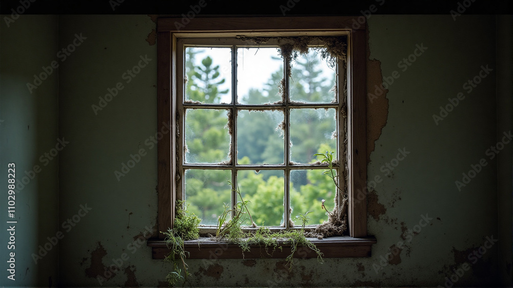window in the old house window in the old house