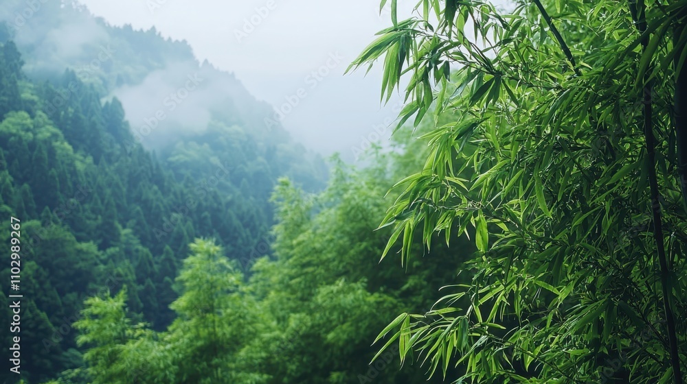 Exploring tranquility morning mist in a bamboo forest nature photography serene environment zen perspective Exploring tranquility morning mist in a bamboo forest nature photography serene environment zen perspective