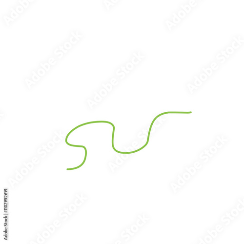 green thread line vector