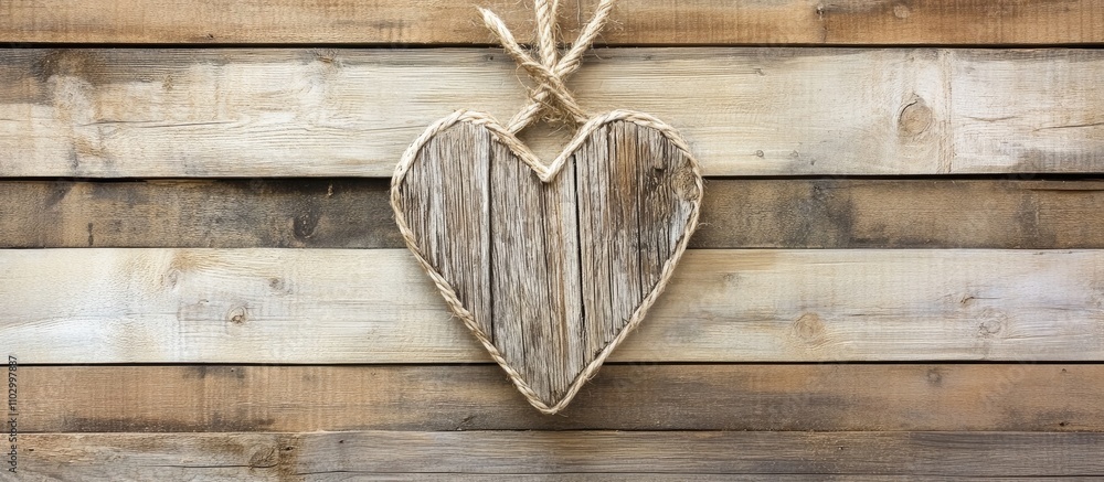 Rustic wooden heart decoration symbolizing love on a textured wooden background for romantic or cozy themes. Rustic wooden heart decoration symbolizing love on a textured wooden background for romantic or cozy themes.