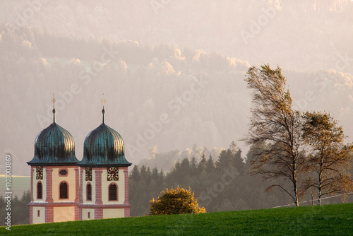 Detail der Klosterkirche in St.Märgen im Schwarzwald photo