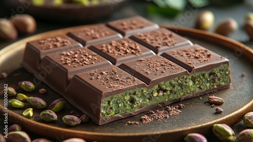 Indulge in Gourmet Pistachio Chocolate Bars: A Delightful Treat