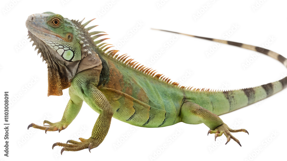 Naklejka premium Iguana. PNG.