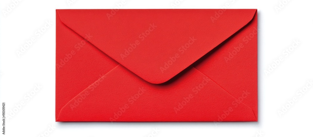 Red envelope on white background symbolizing good luck celebration and tradition for festive occasions like Lunar New Year and weddings Red envelope on white background symbolizing good luck celebration and tradition for festive occasions like Lunar New Year and weddings
