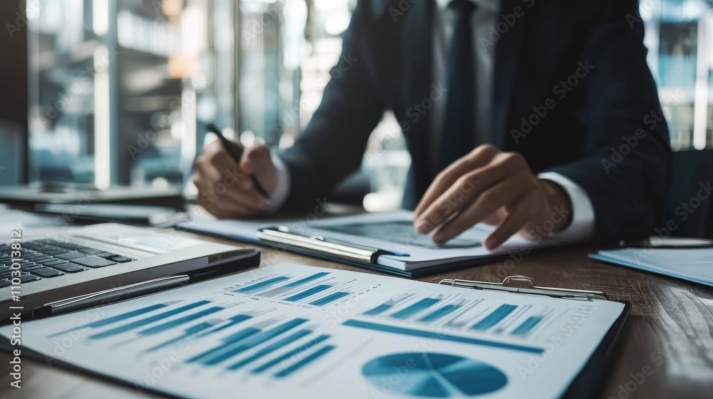Create minimalist finance-themed business visuals in an office setting for enhanced communication Create minimalist finance-themed business visuals in an office setting for enhanced communication