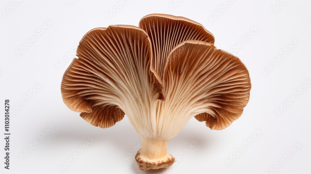 Lingzhi Mushroom displayed on a clean white background showcasing its unique texture and natural beauty for culinary and health use Lingzhi Mushroom displayed on a clean white background showcasing its unique texture and natural beauty for culinary and health use