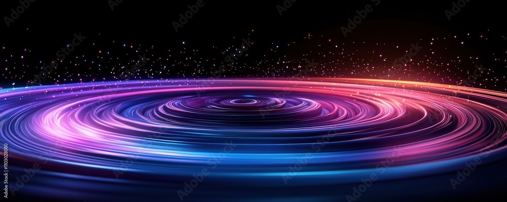 A vibrant, swirling vortex of light, blending purple and blue hues against a dark backdrop, evoking a sense of cosmic energy and motion. A vibrant, swirling vortex of light, blending purple and blue hues against a dark backdrop, evoking a sense of cosmic energy and motion.