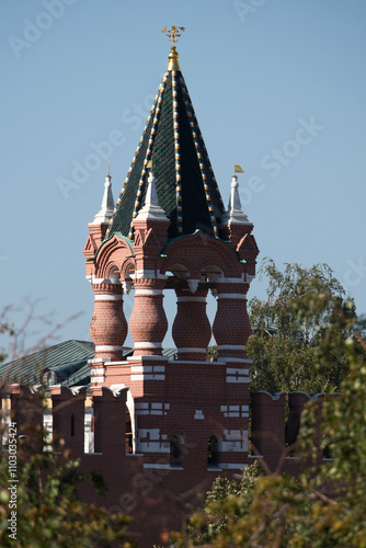 The Tsarskaya Tower of Kremlin in Moscow, Russia photo