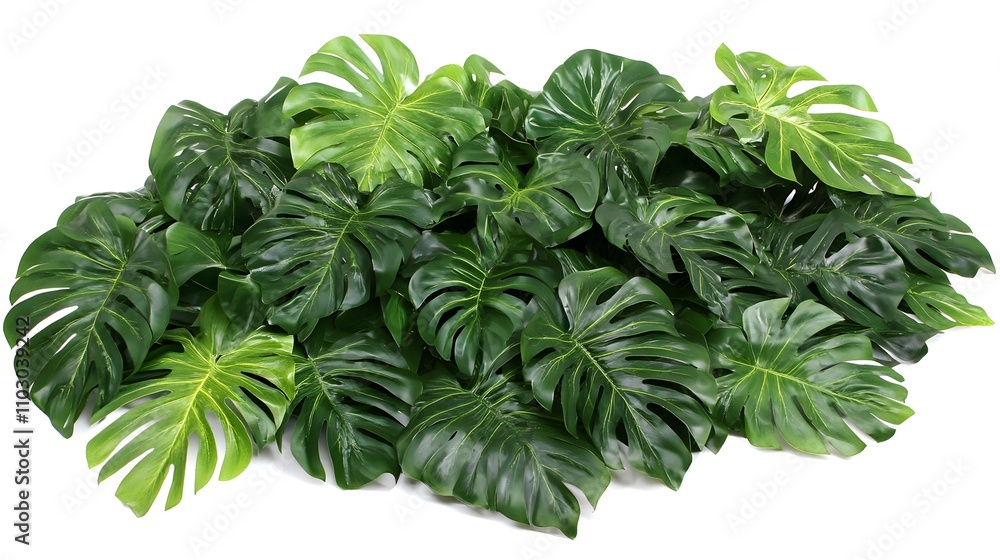 Lush Monstera Deliciosa Leaves: A vibrant collection of artificial Monstera deliciosa leaves, perfect for adding a touch of tropical elegance to any space. Lush Monstera Deliciosa Leaves: A vibrant collection of artificial Monstera deliciosa leaves, perfect for adding a touch of tropical elegance to any space.