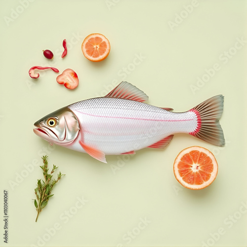 Simple Flatlays Salmon Vibrant prescinding - photo