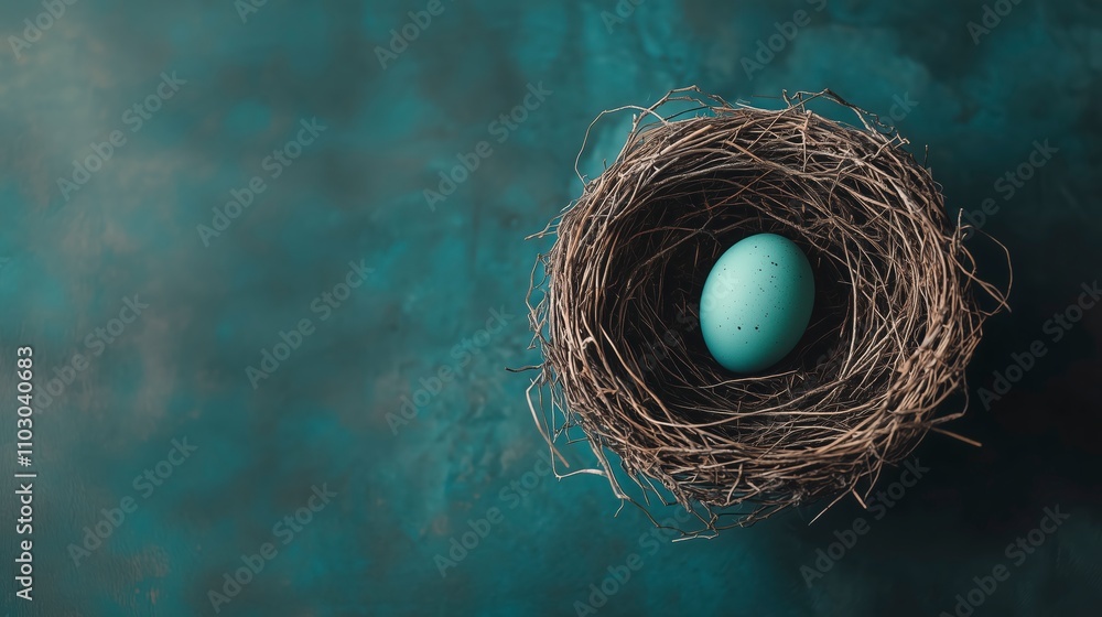 The Beauty of Nature: A Serene Egg Nesting Scene The Beauty of Nature: A Serene Egg Nesting Scene