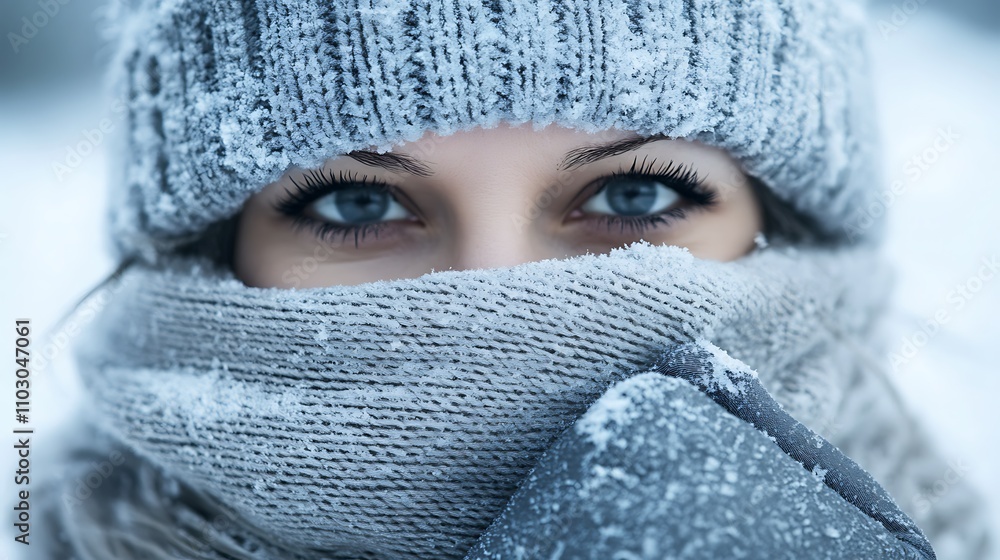 A person wearing a stylish ribbed beanie and winter gloves, standing in a snowy outdoor setting, bundled up for the cold A person wearing a stylish ribbed beanie and winter gloves, standing in a snowy outdoor setting, bundled up for the cold