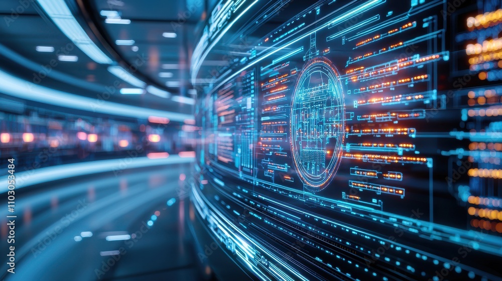A futuristic digital interface displaying data streams and a globe, emphasizing technology and connectivity. A futuristic digital interface displaying data streams and a globe, emphasizing technology and connectivity.