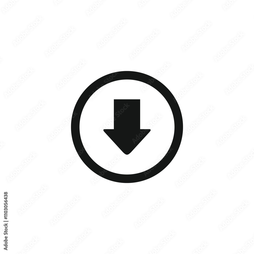 Download icon template vector illustration Download icon template vector illustration