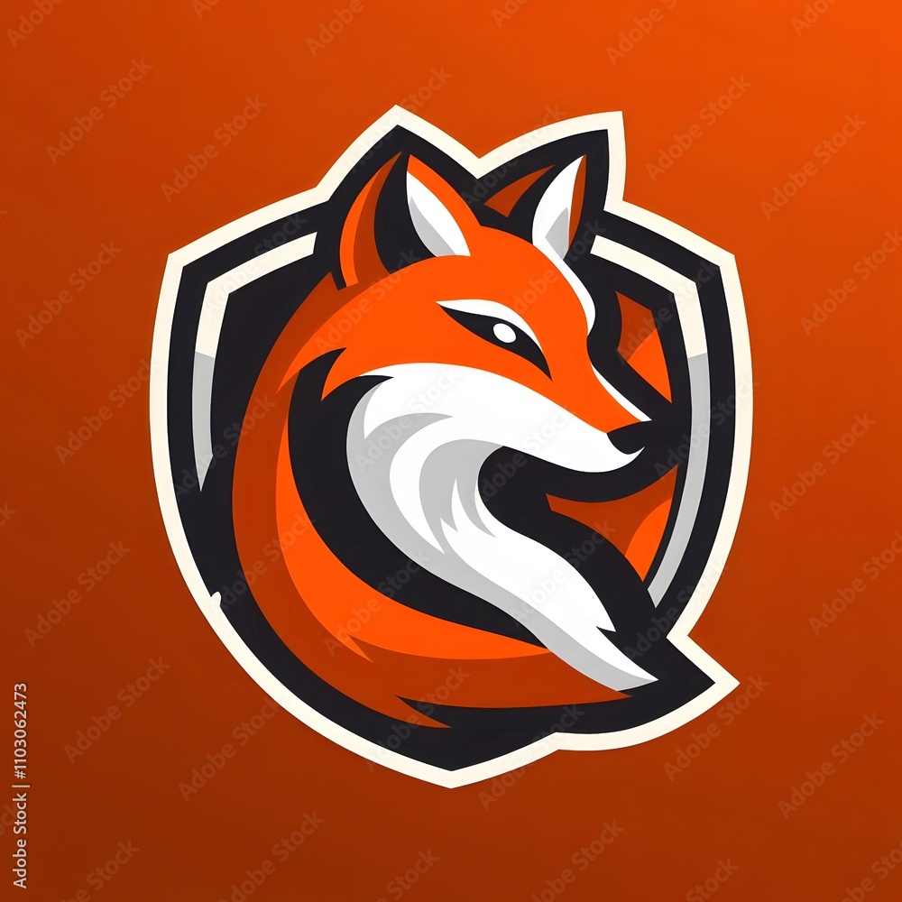 Fox E-sports Mascot Gaming Logo Template Fox E-sports Mascot Gaming Logo Template