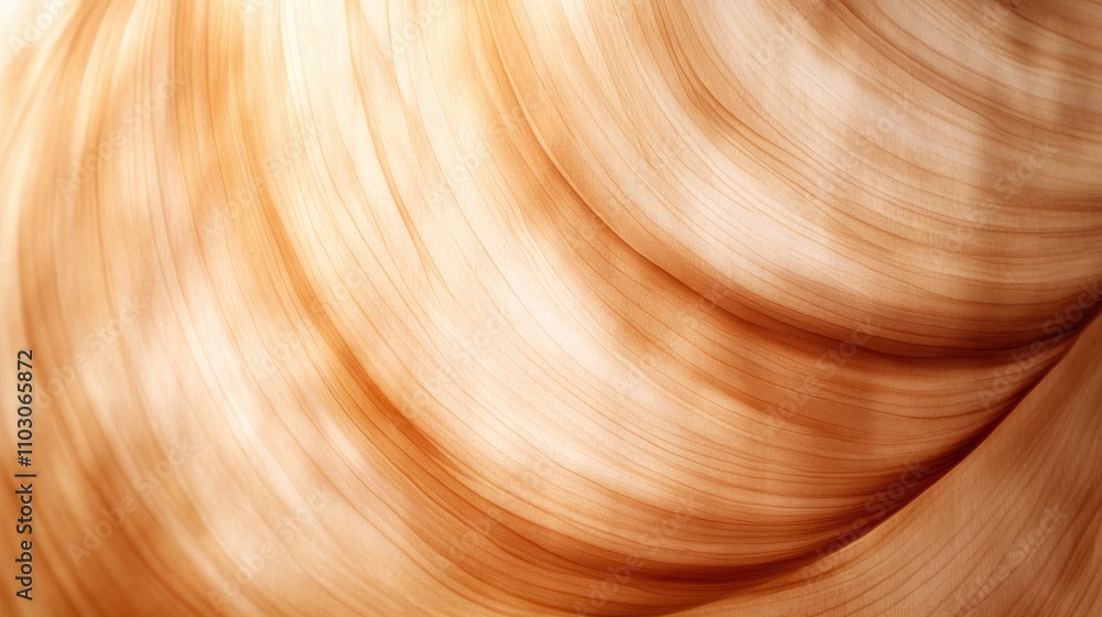 Swirling wooden texture with a warm, soft light background creating a smooth, abstract appearance highlighting rich wood grains and tones. Swirling wooden texture with a warm, soft light background creating a smooth, abstract appearance highlighting rich wood grains and tones.