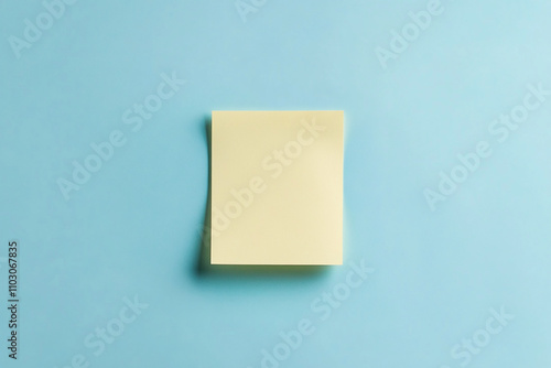 Empty sticky note on simple background generated.AI