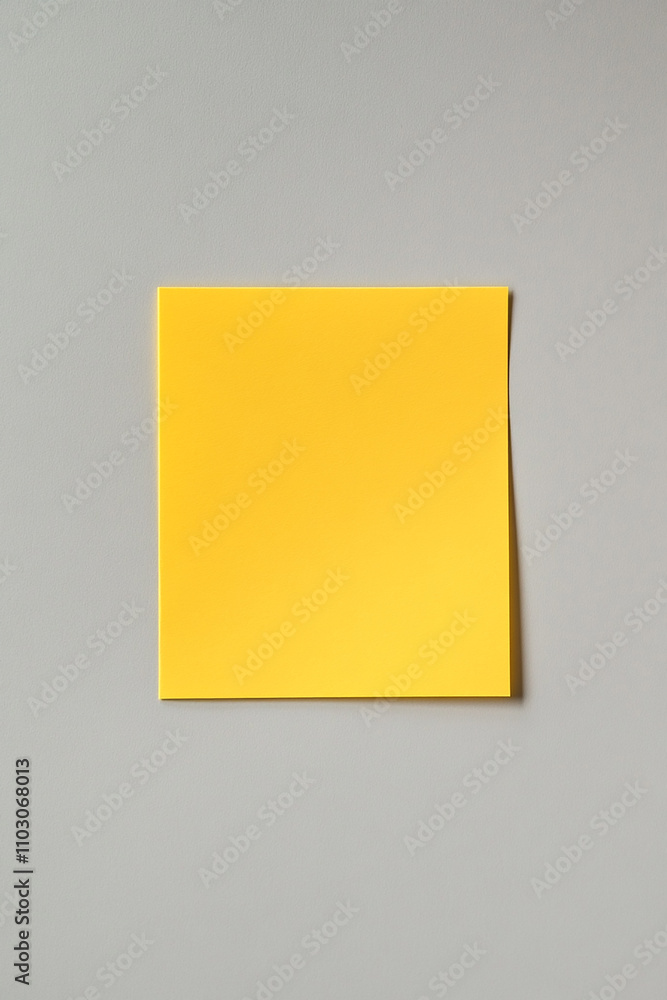 Empty sticky note on simple background generated.AI Empty sticky note on simple background generated.AI