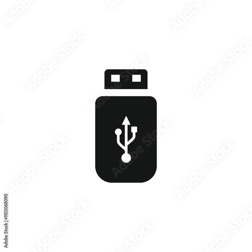 Flash disk icon template vector illustration