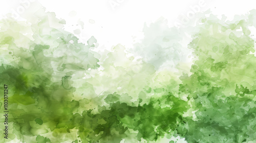 Shades of Green in Watercolor Art