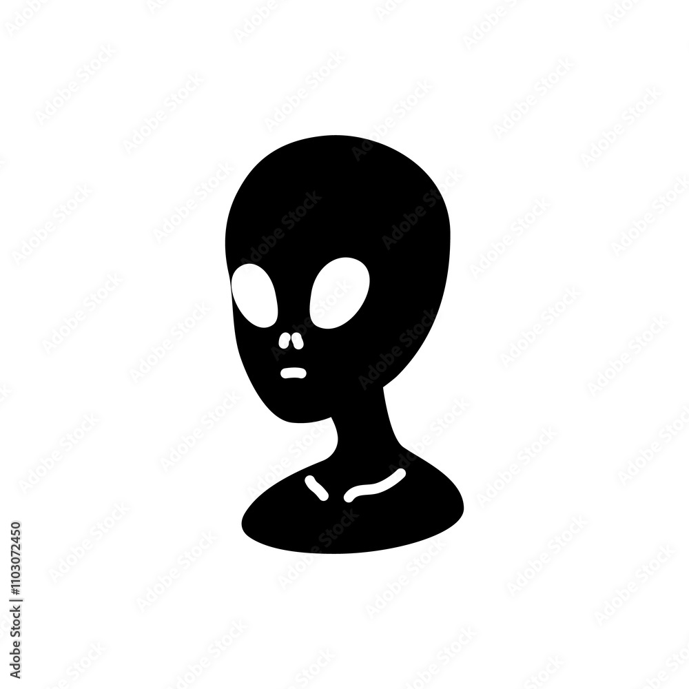 Space Creative Element Icon Design - Luxury Vector Line Art Illustration