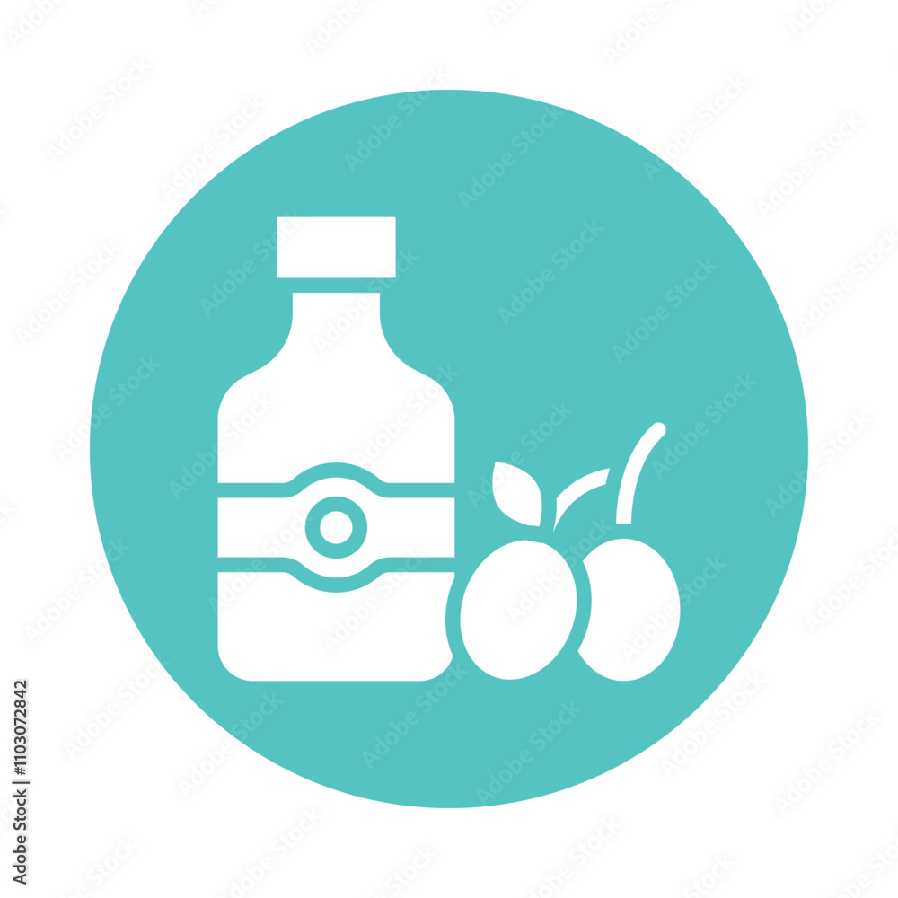 Olive Oil vector gylph Circle Icon. Eps 10 file Olive Oil vector gylph Circle Icon. Eps 10 file
