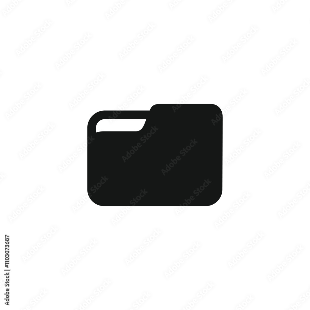 Folder icon template vector illustration Folder icon template vector illustration