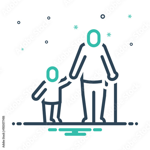 Mix icon for grandfather