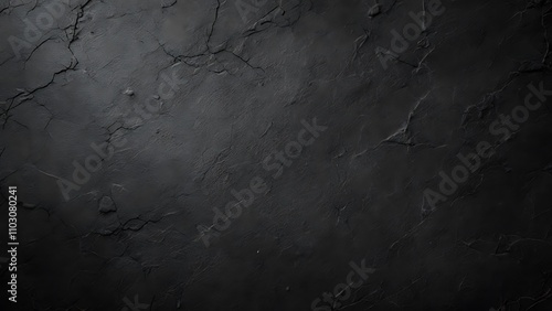 Black or dark gray rough grainy stone texture background