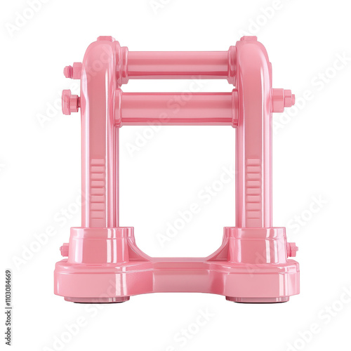 A pink machine with a black base Transparent Background