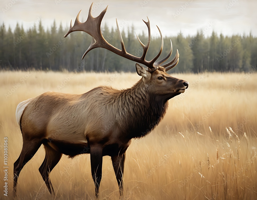 Fototapeta premium deer in the woods