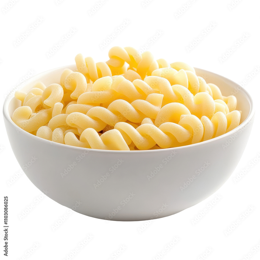 A bowl of pasta is sitting on a white background Transparent Background A bowl of pasta is sitting on a white background Transparent Background