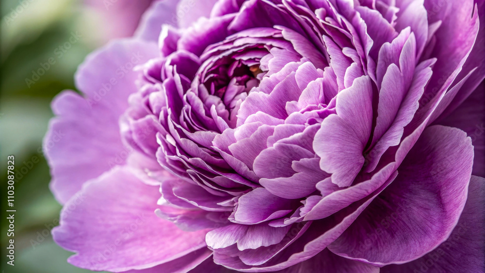 Purple peony, delicate large petals, romance, close-up. Purple peony, delicate large petals, romance, close-up.