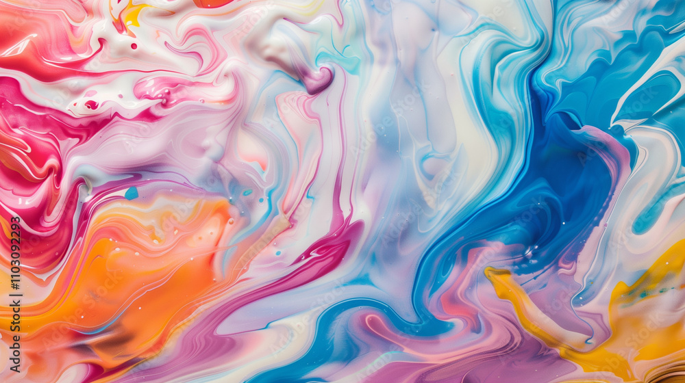 a colorful swirl of paint a colorful swirl of paint