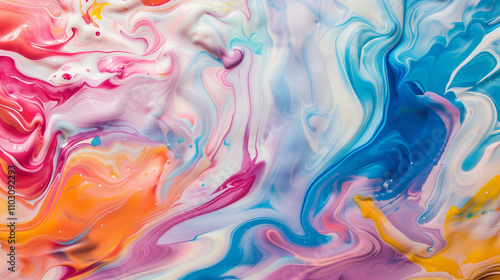 Wallpaper Mural a colorful swirl of paint  Torontodigital.ca