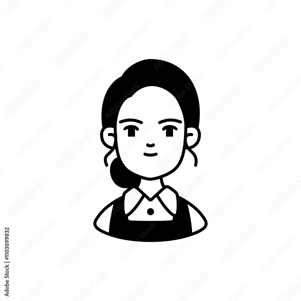 Career Avatar Character Icon Design - Luxury Vector Line Art Illustration Career Avatar Character Icon Design - Luxury Vector Line Art Illustration