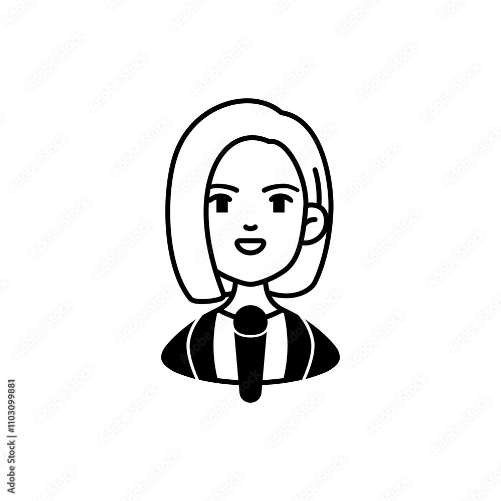 Career Avatar Character Icon Design - Luxury Vector Line Art Illustration Career Avatar Character Icon Design - Luxury Vector Line Art Illustration