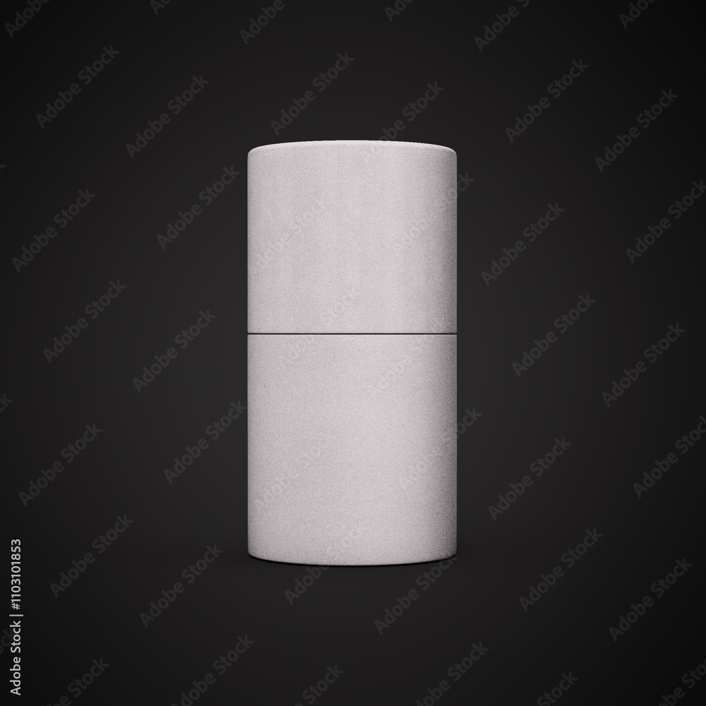 A Sleek White Paper Box Cylindrical Container Box For Product Packaging Concept 3d Illustration A Sleek White Paper Box Cylindrical Container Box For Product Packaging Concept 3d Illustration