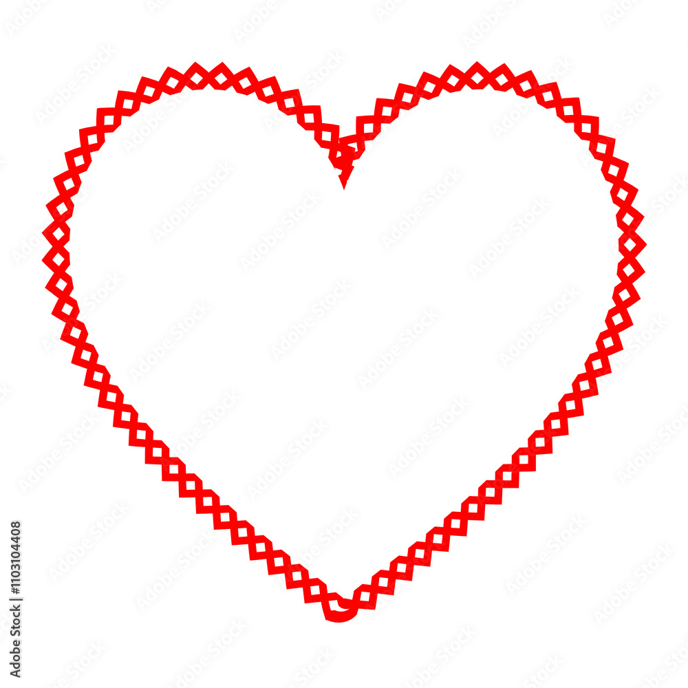 red heart frame red heart frame